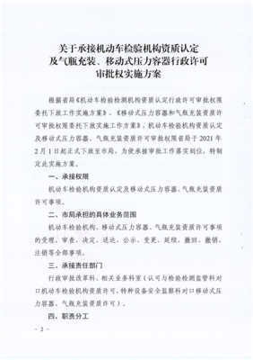 益陽市市場(chǎng)監(jiān)督管理局關(guān)于印發(fā)《關(guān)于承接機(jī)動(dòng)車檢驗(yàn)機(jī)構(gòu)資質(zhì)認(rèn)定及氣瓶充裝、移動(dòng)式壓力容器行政許可審批權(quán)的實(shí)施方案》的通知